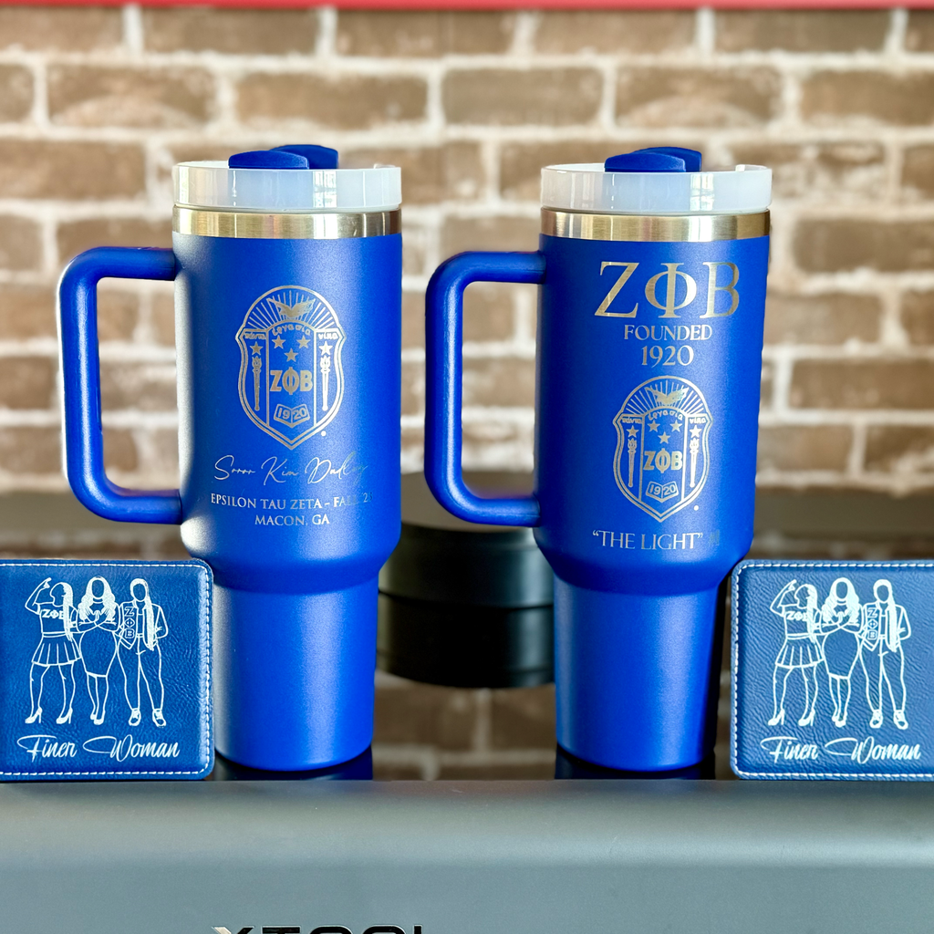 Zeta Phi Beta Custom Engraved Tumbler - 40 oz