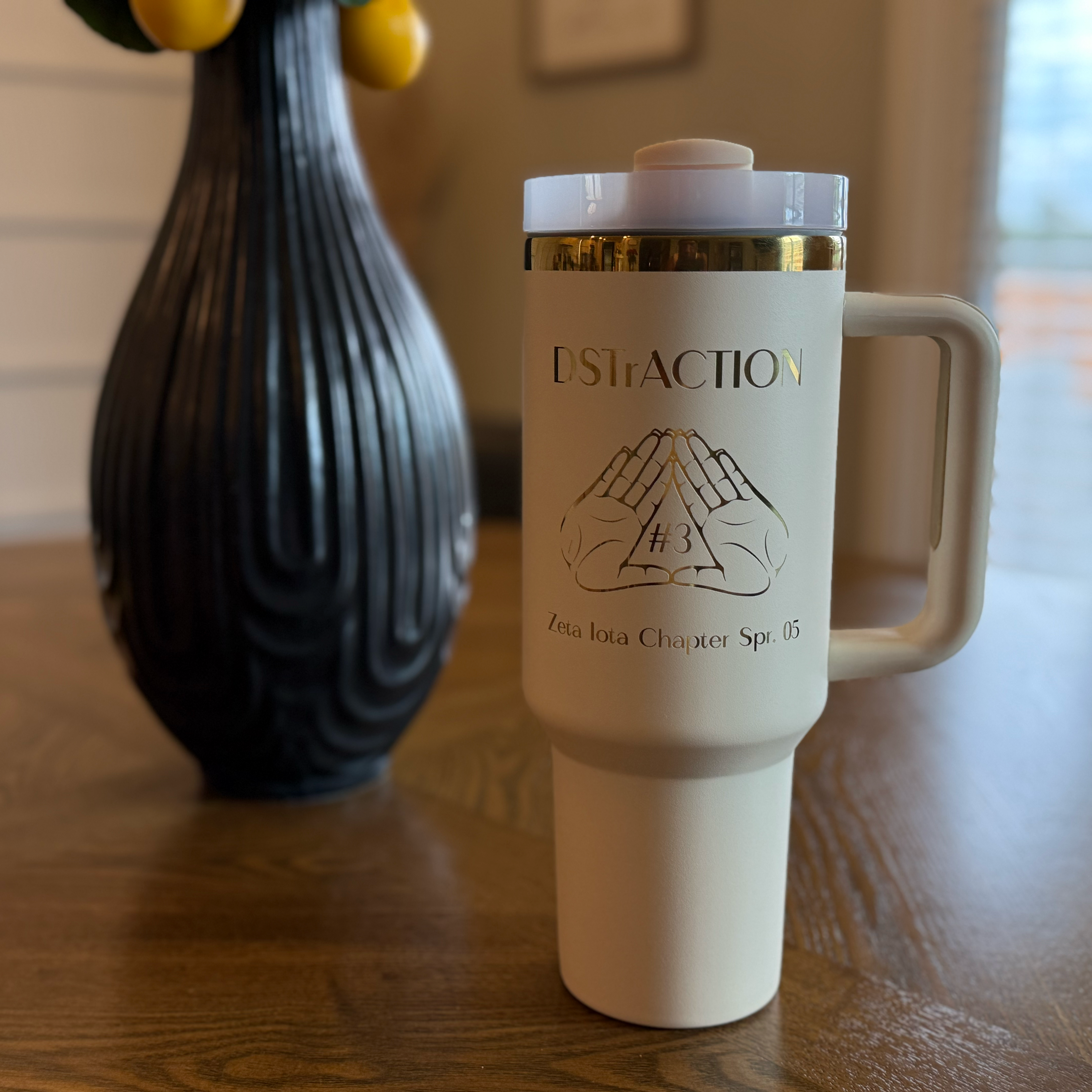 Delta Sigma Theta Custom Engraved Tumbler - 40 oz