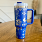 Zeta Phi Beta Custom Wrapped Tumbler - 40 oz