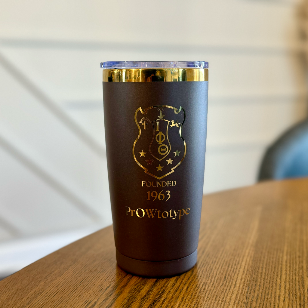 Iota Phi Theta Custom Engraved Tumbler -20 oz