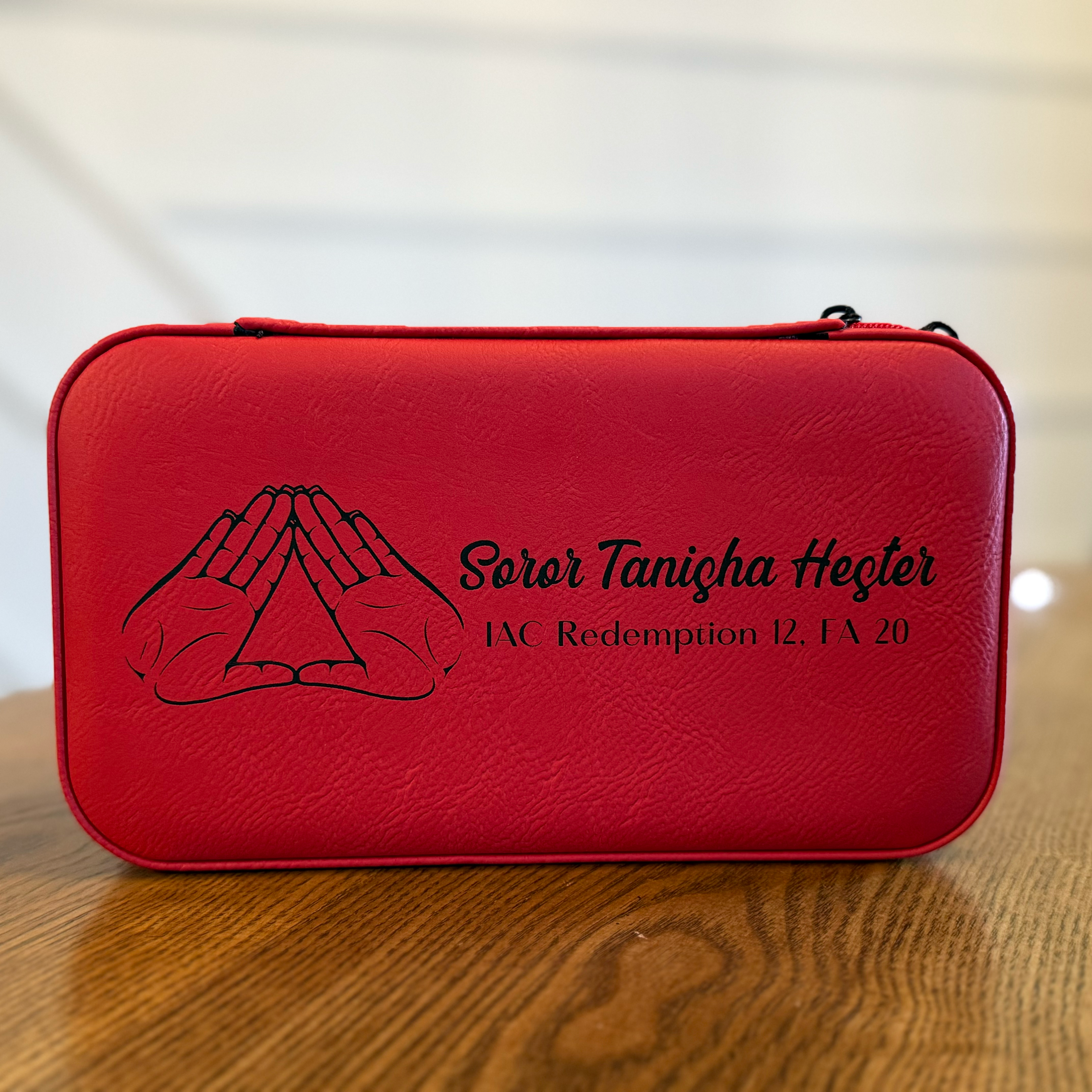 Delta Sigma Theta Custom Engraved Travel Jewelry Box