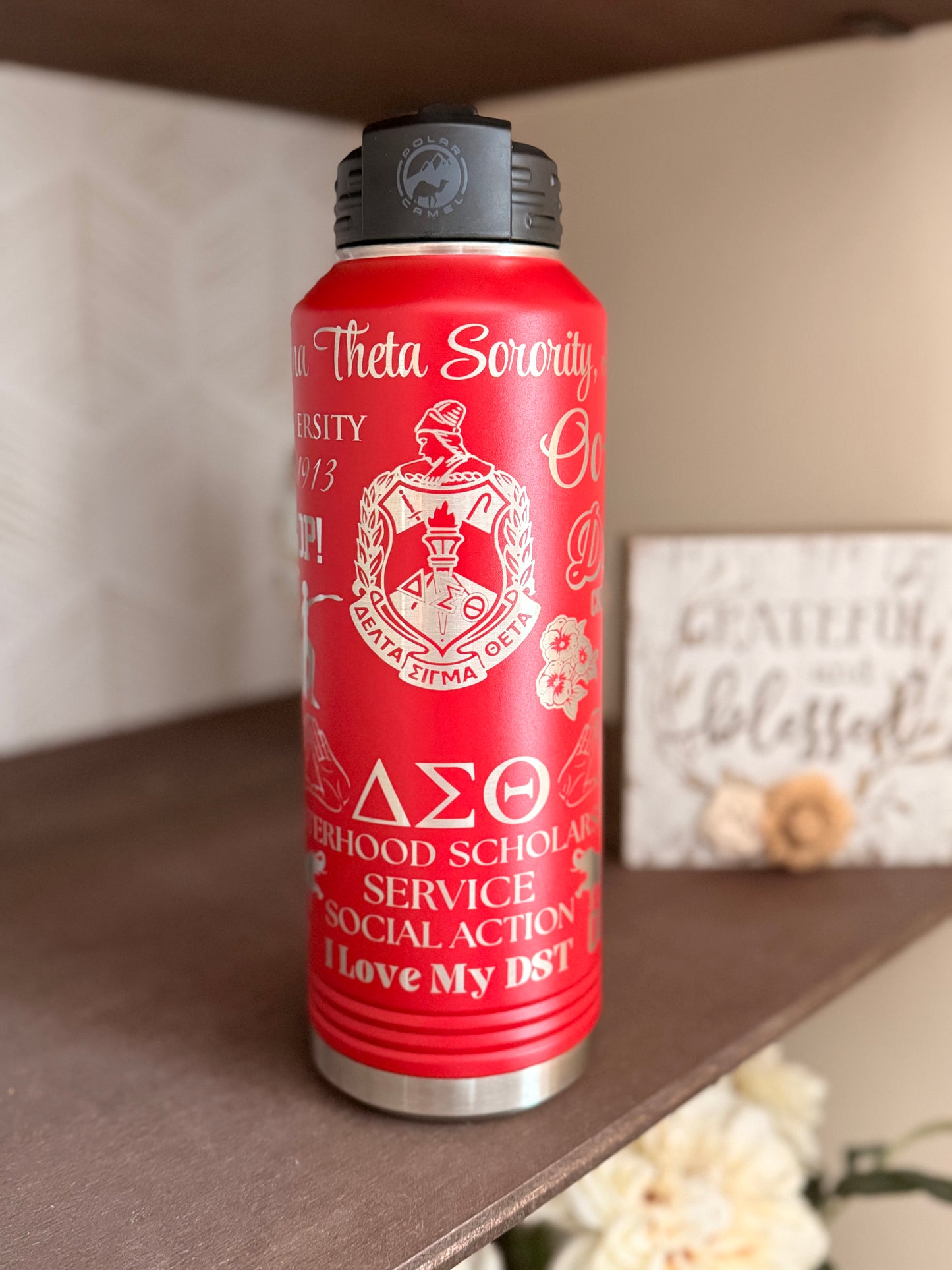 Delta Sigma Theta Custom Water Bottle