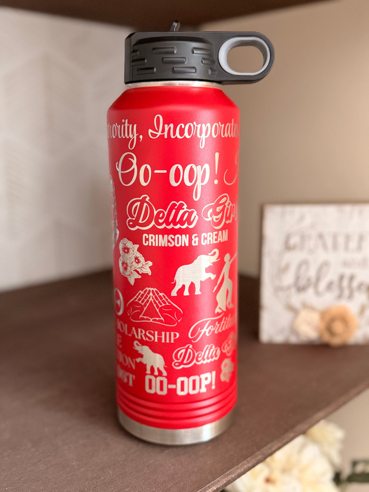 Delta Sigma Theta Custom Water Bottle