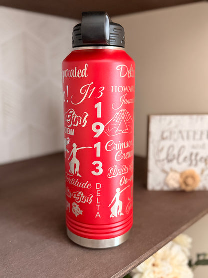 Delta Sigma Theta Custom Water Bottle
