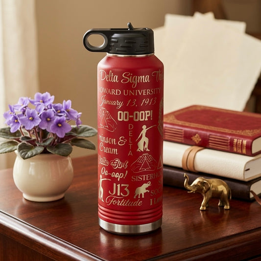 Delta Sigma Theta Custom Water Bottle