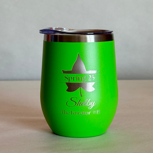 Custom 12 oz Engraved Wine Tumbler