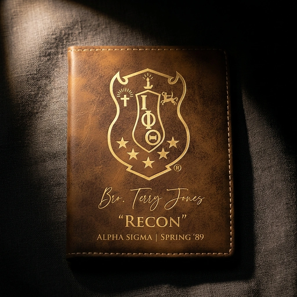 Iota Phi Theta Custom Engraved Passport Cover