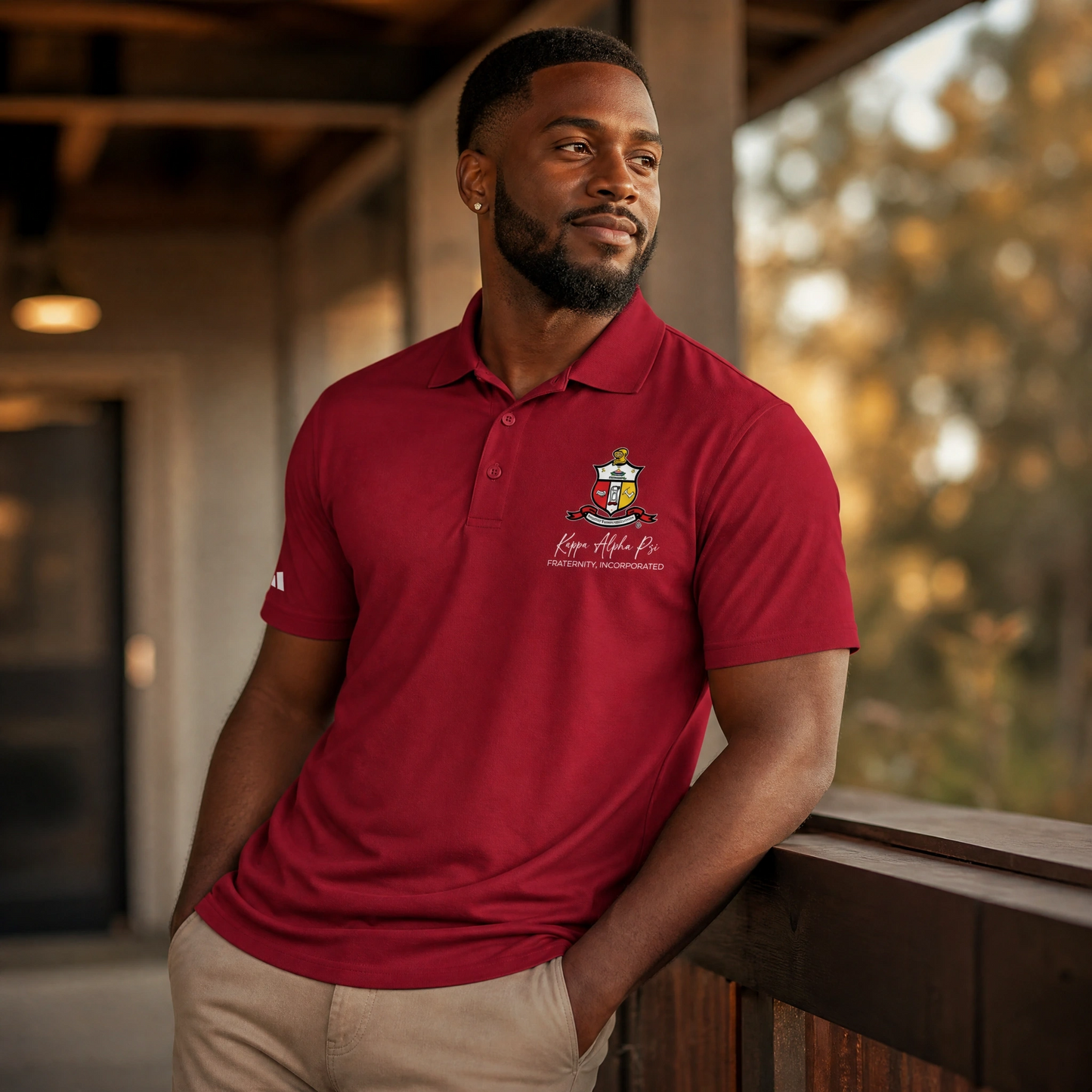 Kappa Alpha Psi COA Adidas Performance Polo Golf Shirt