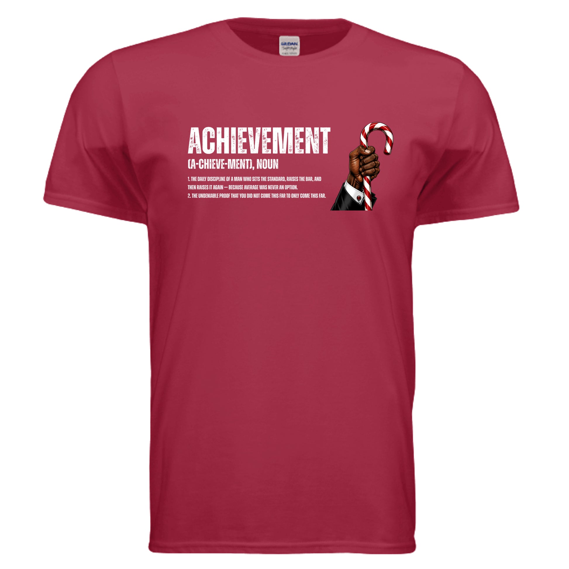 Achievement Shirt CHERRY RED - G640 - FRONT