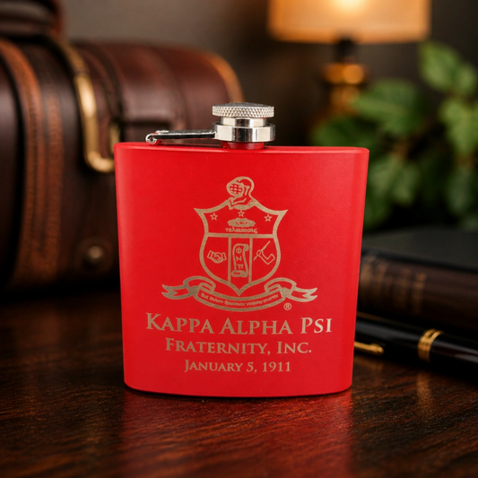 Custom Kappa Alpha Psi Flask