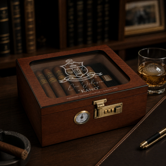 Kappa Alpha Psi Custom Engraved Humidor