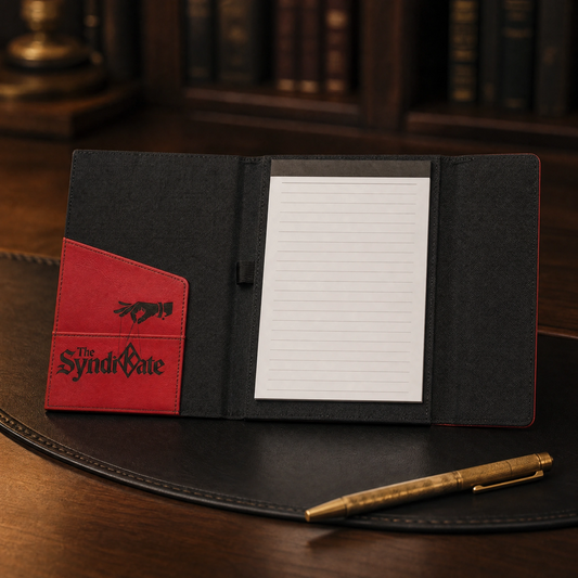 Delta Sigma Theta Custom Engraved Leatherette Portfolio with Notepad