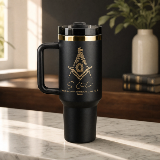 Custom Engraved Mason Tumbler (40oz)