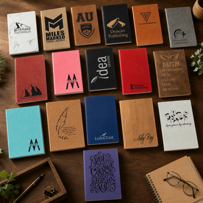 Custom Engraved Leatherette Notebook / Journal
