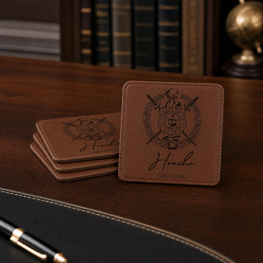 Omega Psi Phi Custom Engraved Coasters