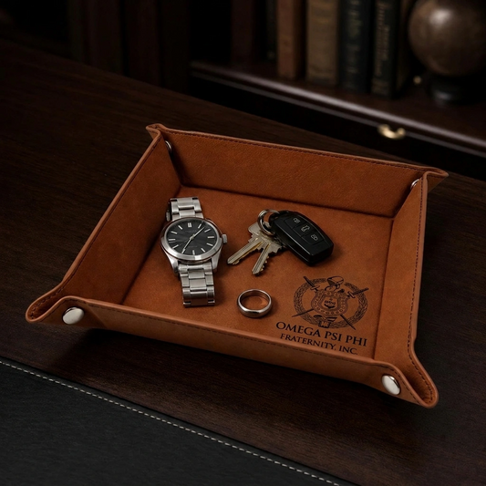 Omega Psi Phi Custom Engraved Catch-All Tray