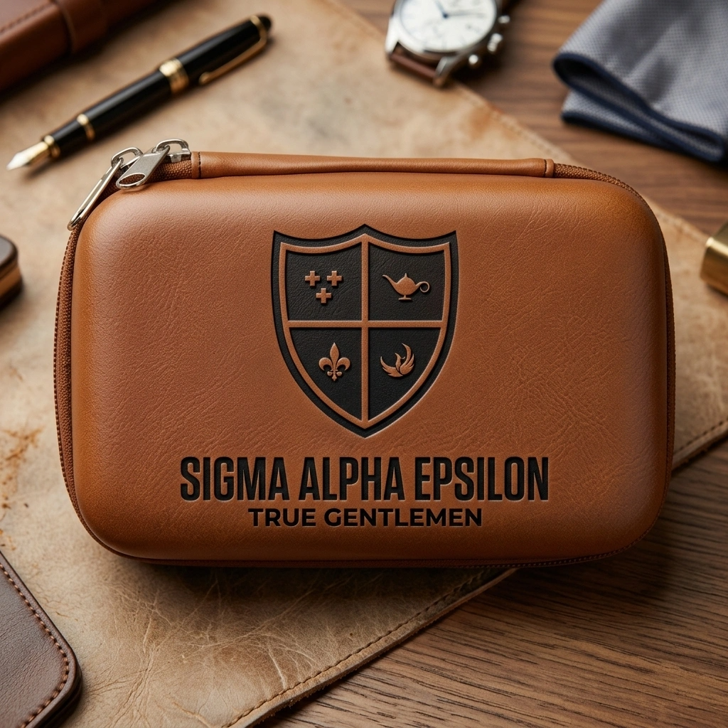 Sigma Alpha Epsilon Personalized Travel Case | Cigar Case