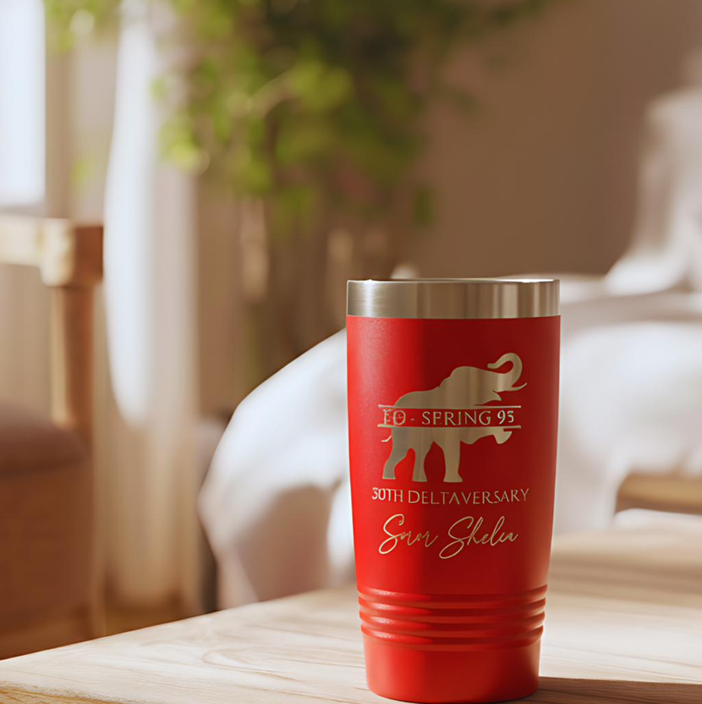 Delta Sigma Theta Custom Engraved Tumbler - 20 oz