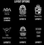 Custom Engraved Alpha Phi Alpha Wine Tumbler – 12 oz