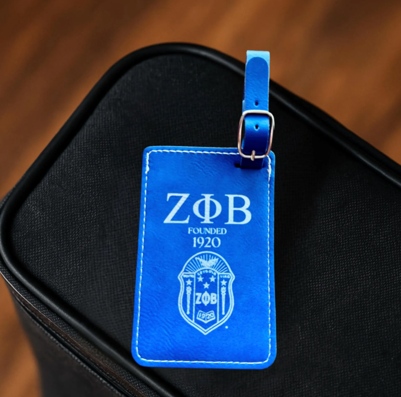 Zeta Phi Beta Luggage Tag