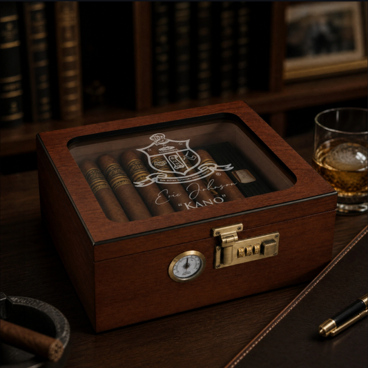 Kappa Alpha Psi Custom Engraved Humidor