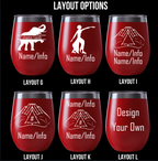 Custom Engraved Delta Sigma Theta Wine Tumbler – 12 oz