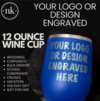 Custom Engraved Wine Tumbler – 12 oz