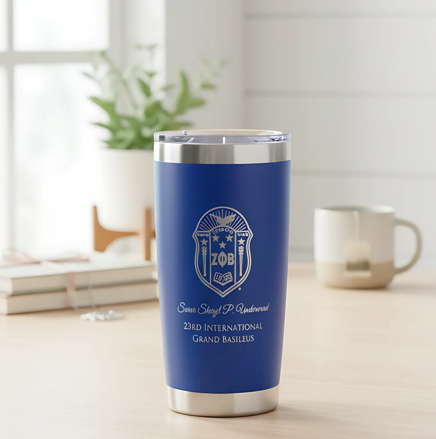 Zeta Phi Beta Custom Engraved Tumbler – 20 oz