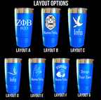 Zeta Phi Beta Custom Engraved Tumbler – 20 oz