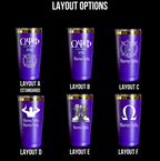 Omega Psi Phi Custom Engraved Tumbler - 20 oz