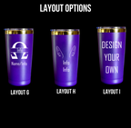Omega Psi Phi Custom Engraved Tumbler - 20 oz