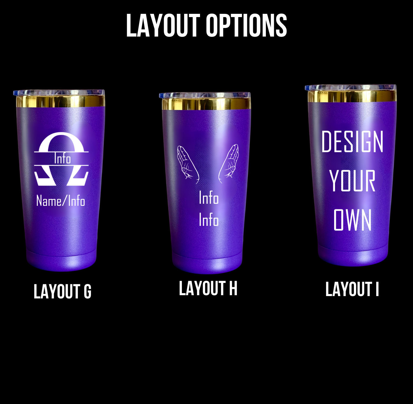 Omega Psi Phi Custom Engraved Tumbler - 20 oz