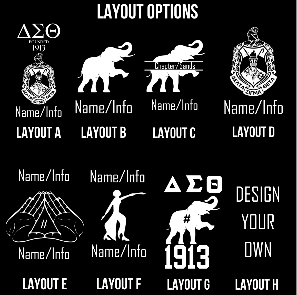 Custom Engraved Delta Sigma Theta Coaster Set