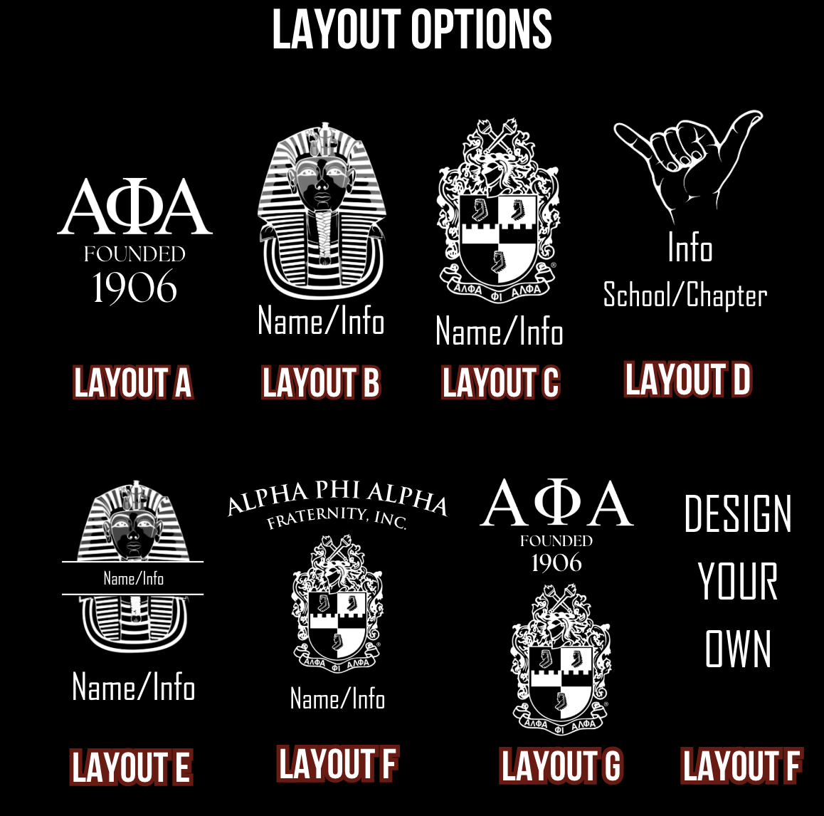 Alpha Phi Alpha Custom Engraved Lowball Glasses - 10.5oz