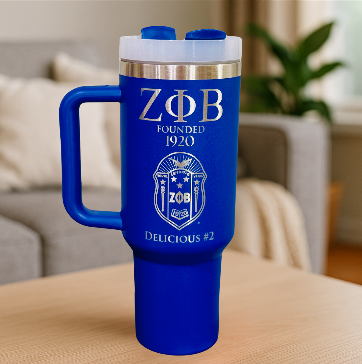 Zeta Phi Beta Custom Engraved Tumbler - 40 oz