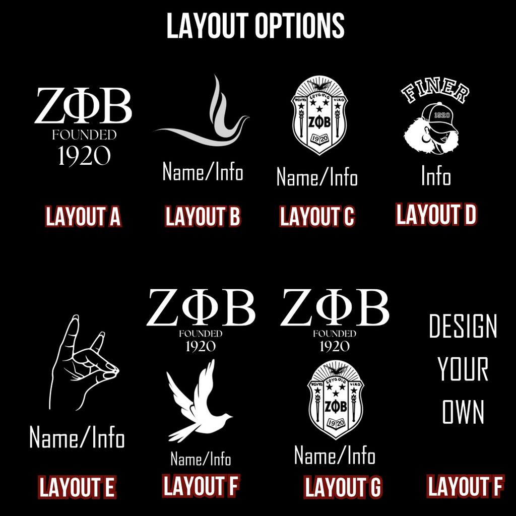 Zeta Phi Beta Custom Engraved Tumbler - 40 oz