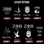 Zeta Phi Beta Custom Engraved Tumbler - 40 oz