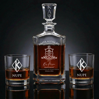 Signature Style Custom Greek Decanter Set