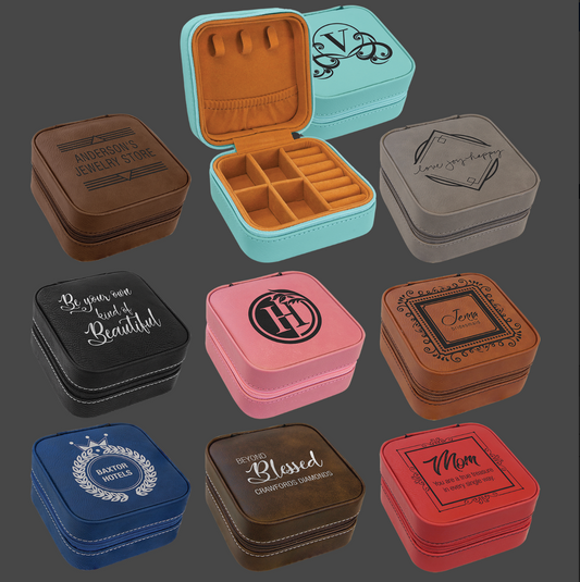 Alpha Epsilon Phi Leatherette Jewelry Box