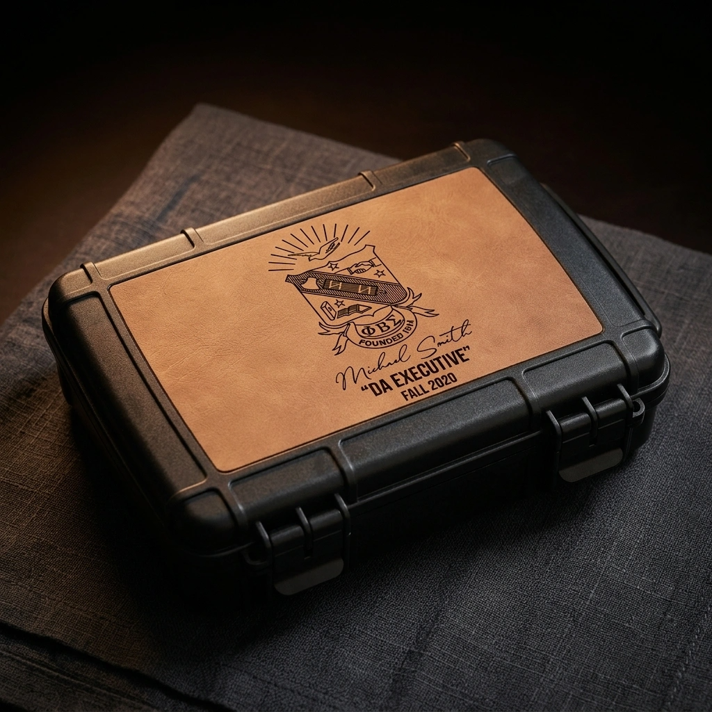Phi Beta Sigma Custom Engraved Travel Humidor