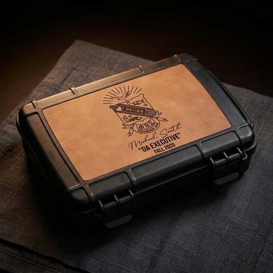 Phi Beta Sigma Custom Engraved Travel Humidor
