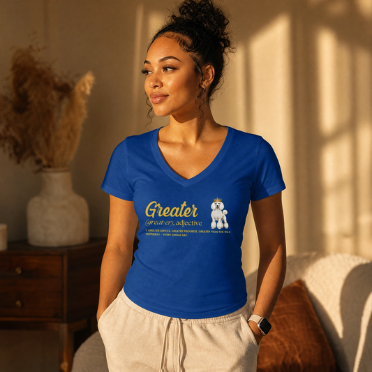 Sigma Gamma Rho Women's V Neck [Greater Defined] Tee
