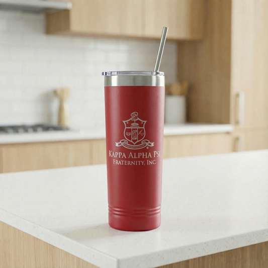 Kappa Alpha Psi Polar Camel Skinny Tumbler (22 oz)