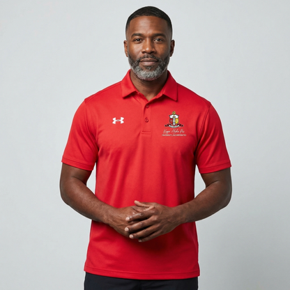 Kappa Alpha Psi COA Under Armour Polo Golf Shirt (Red)