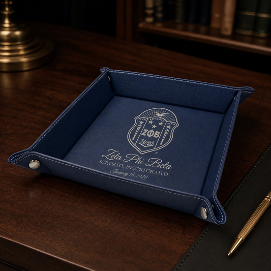 Zeta Phi Beta Custom Engraved Catch-All Tray