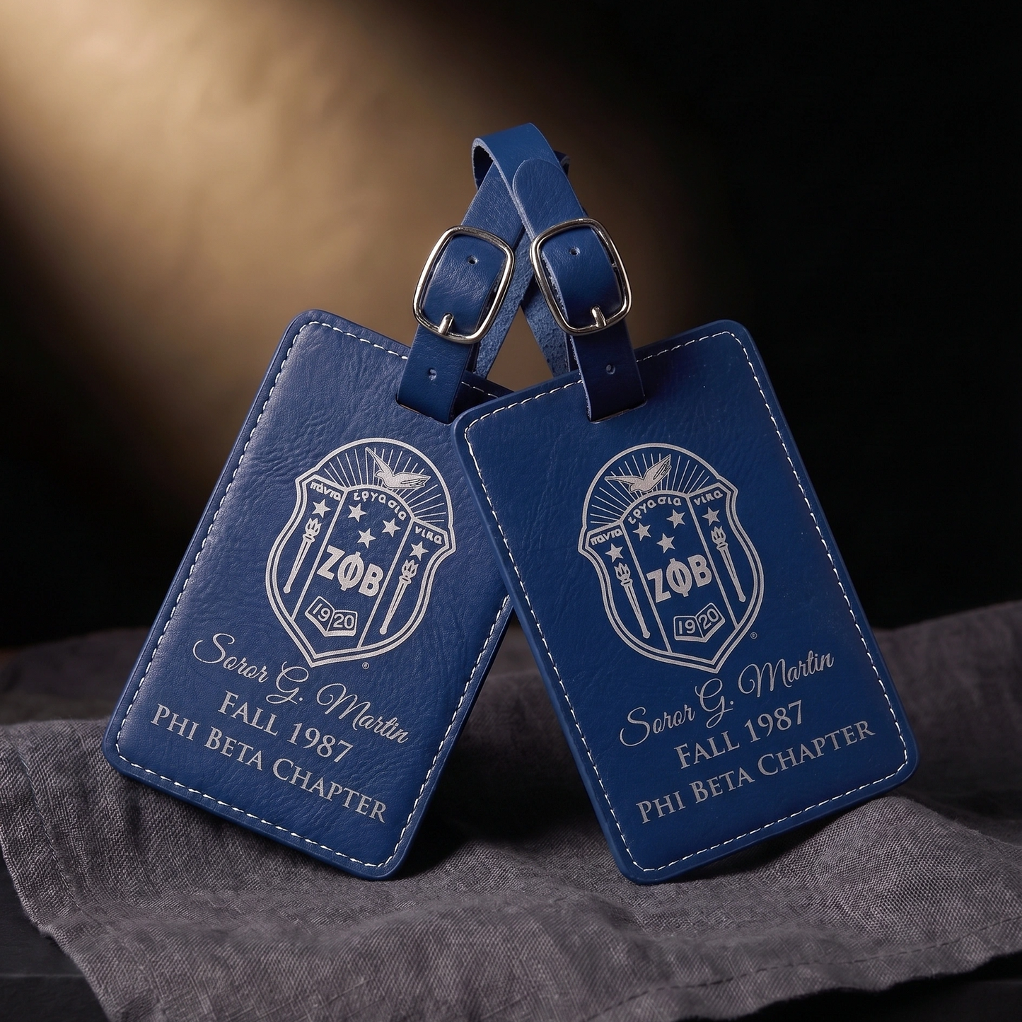 Zeta Phi Beta Custom Engraved Luggage Tags (Set of 2)