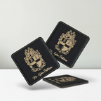 Custom Engraved Alpha Phi Alpha Coaster Set