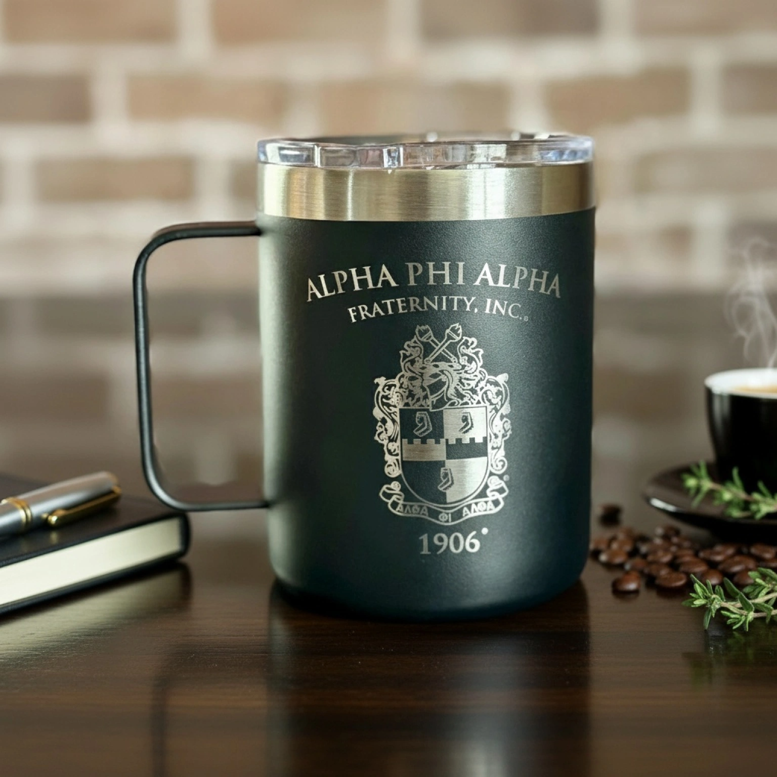 Custom Engraved Alpha Phi Alpha Mug – 15 oz