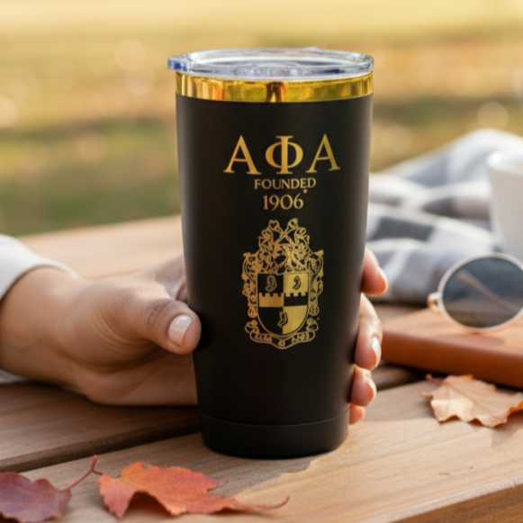 Alpha Phi Alpha Custom Engraved Tumbler - 20 oz