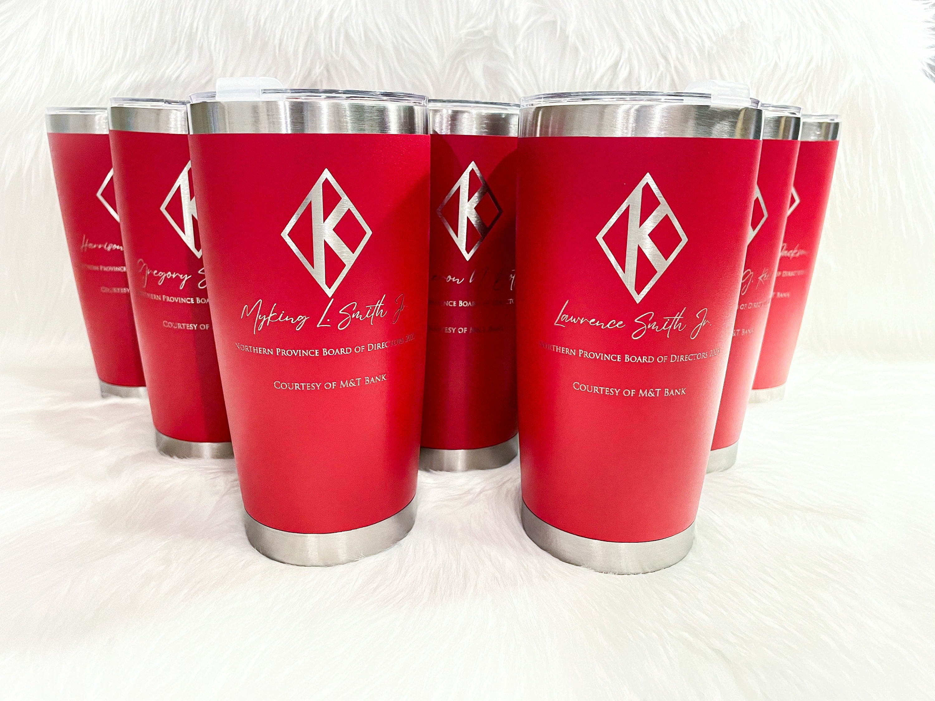 Kappa Alpha Psi Custom Engraved Tumbler - 20 oz - nuvisionkreations